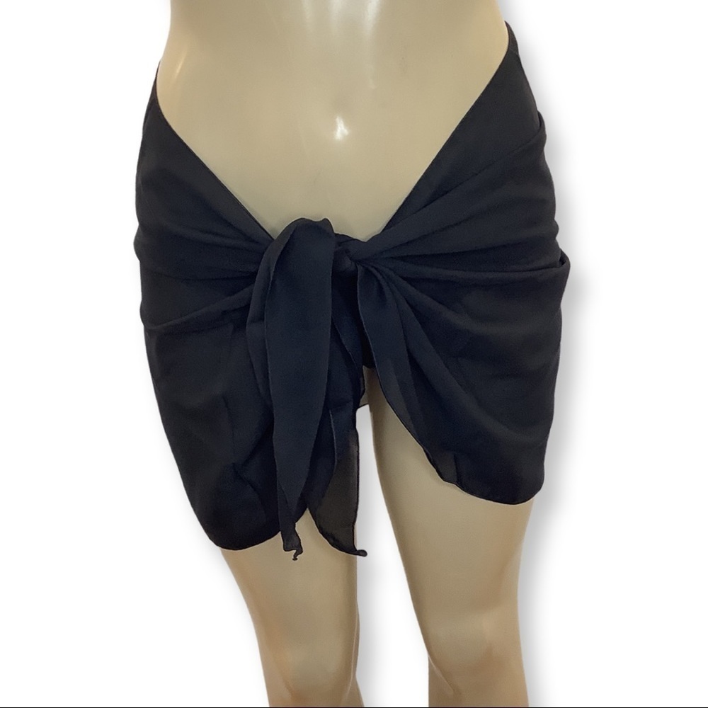 Zuliana Made in USA Black Sarong